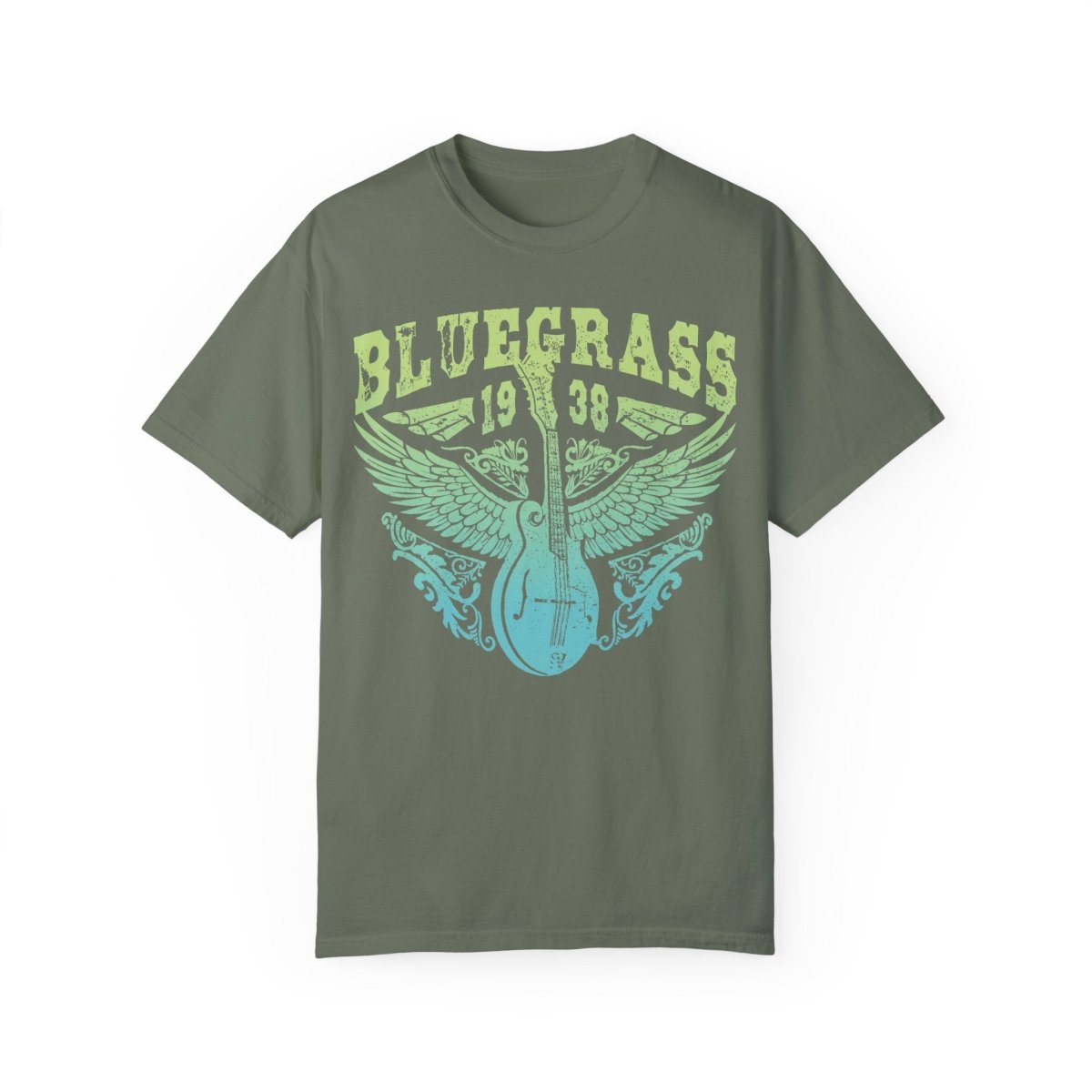 Bluegrass Shine Comfort Colors Relaxed Fit Softy Tee, Bluegrass Music Bliss, Mandolin, Americana, Roots Music