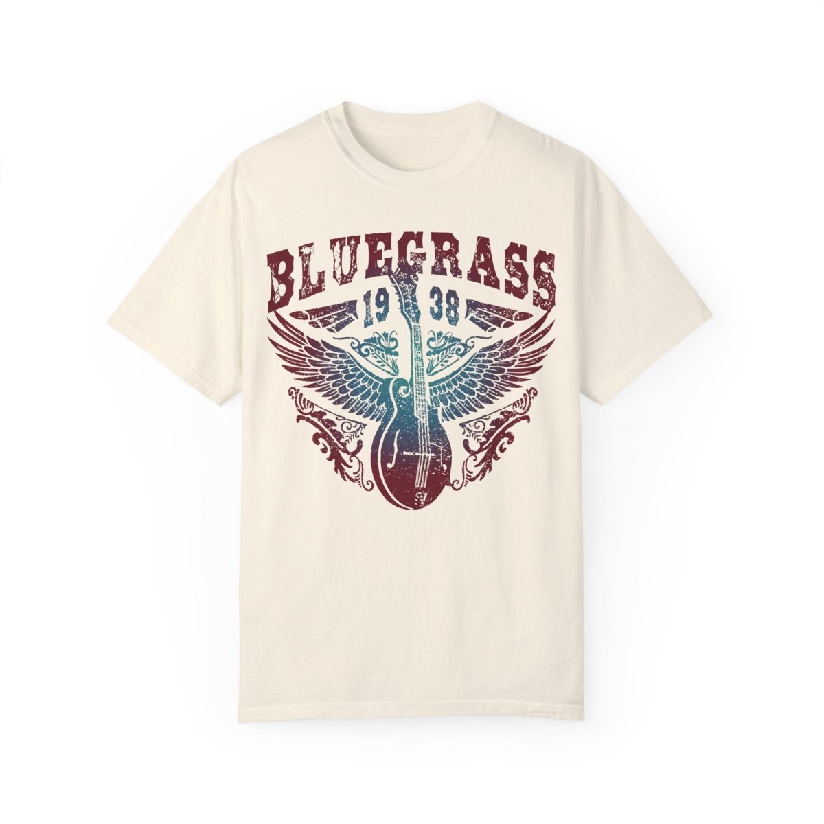 Bluegrass Shine Comfort Colors Relaxed Fit Softy Tee, Bluegrass Music Bliss, Mandolin, Americana, Roots Music