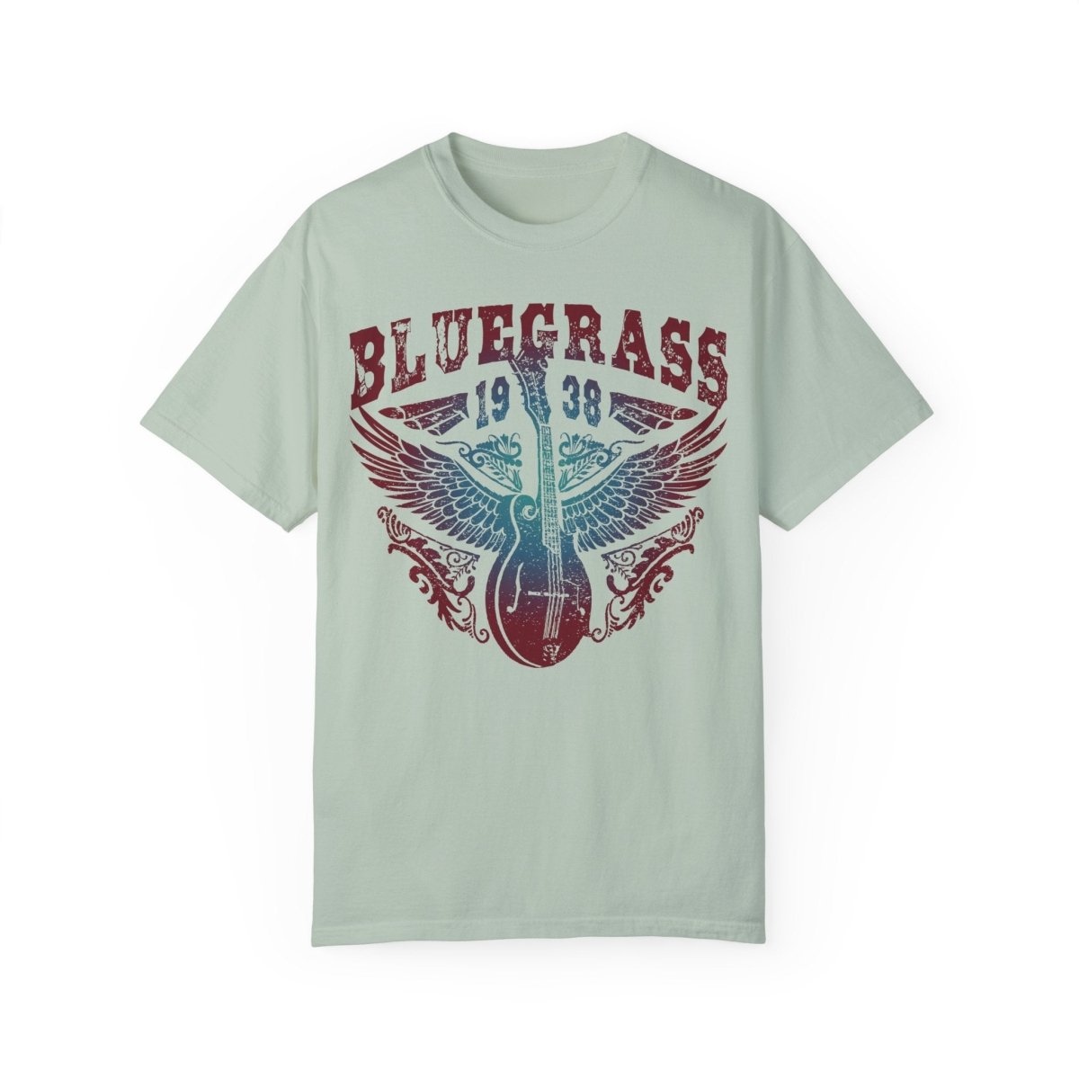 Bluegrass Shine Comfort Colors Relaxed Fit Softy Tee, Bluegrass Music Bliss, Mandolin, Americana, Roots Music