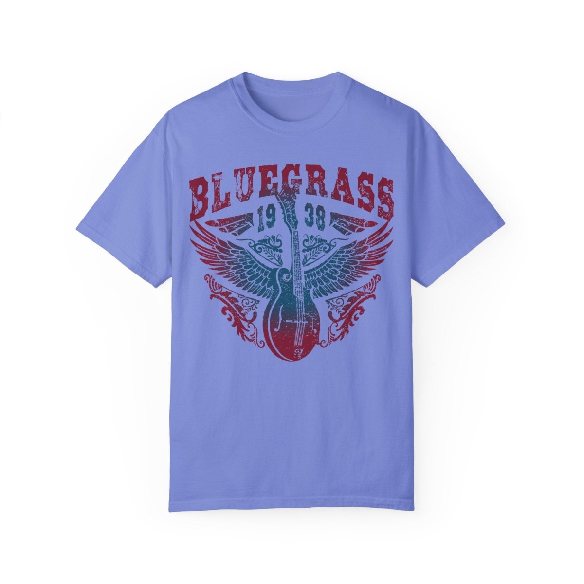 Bluegrass Shine Comfort Colors Relaxed Fit Softy Tee, Bluegrass Music Bliss, Mandolin, Americana, Roots Music