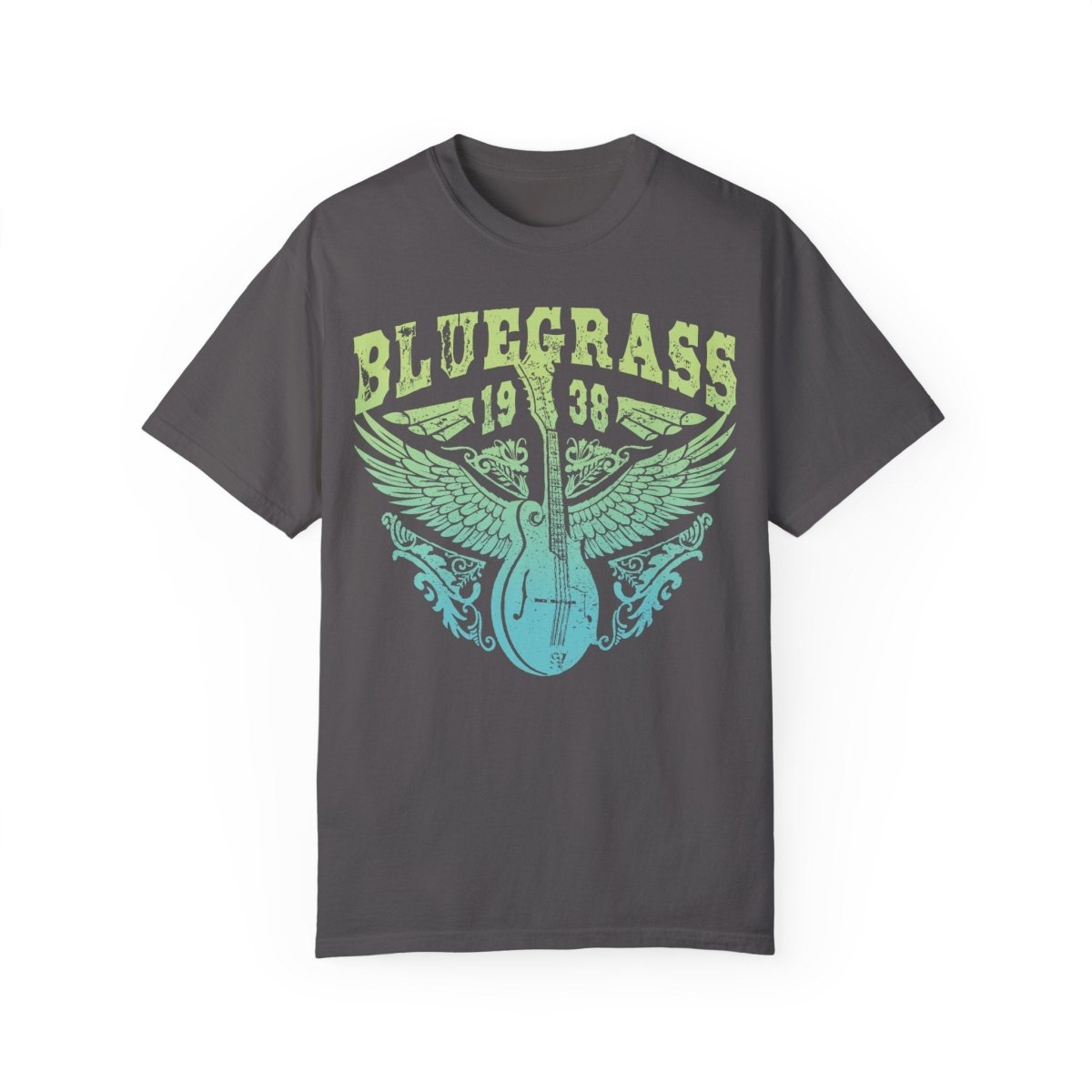 Bluegrass Shine Comfort Colors Relaxed Fit Softy Tee, Bluegrass Music Bliss, Mandolin, Americana, Roots Music