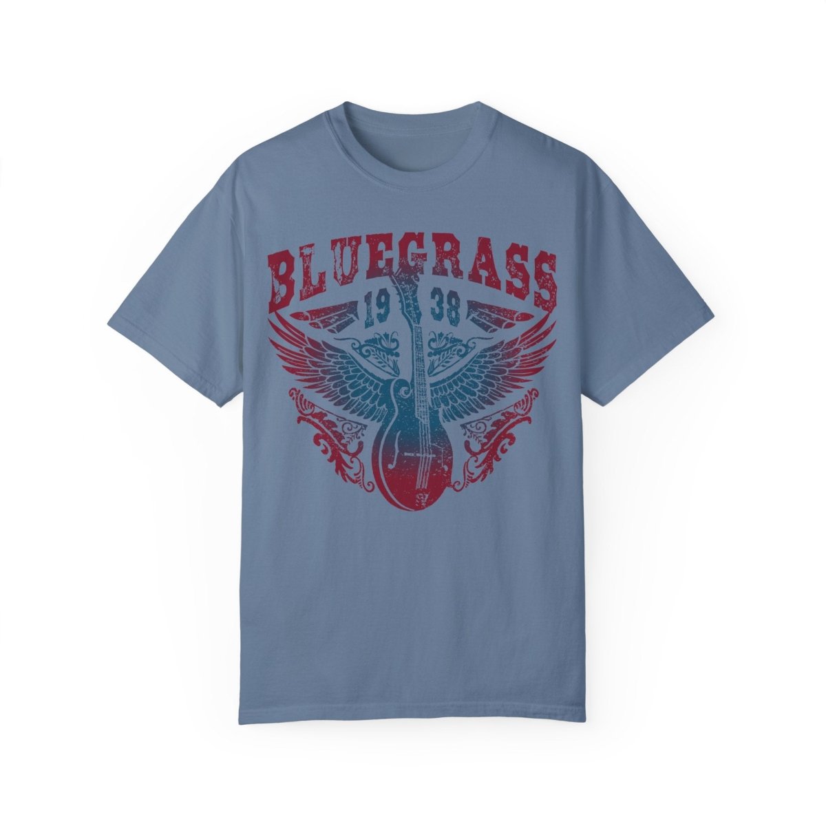 Bluegrass Shine Comfort Colors Relaxed Fit Softy Tee, Bluegrass Music Bliss, Mandolin, Americana, Roots Music