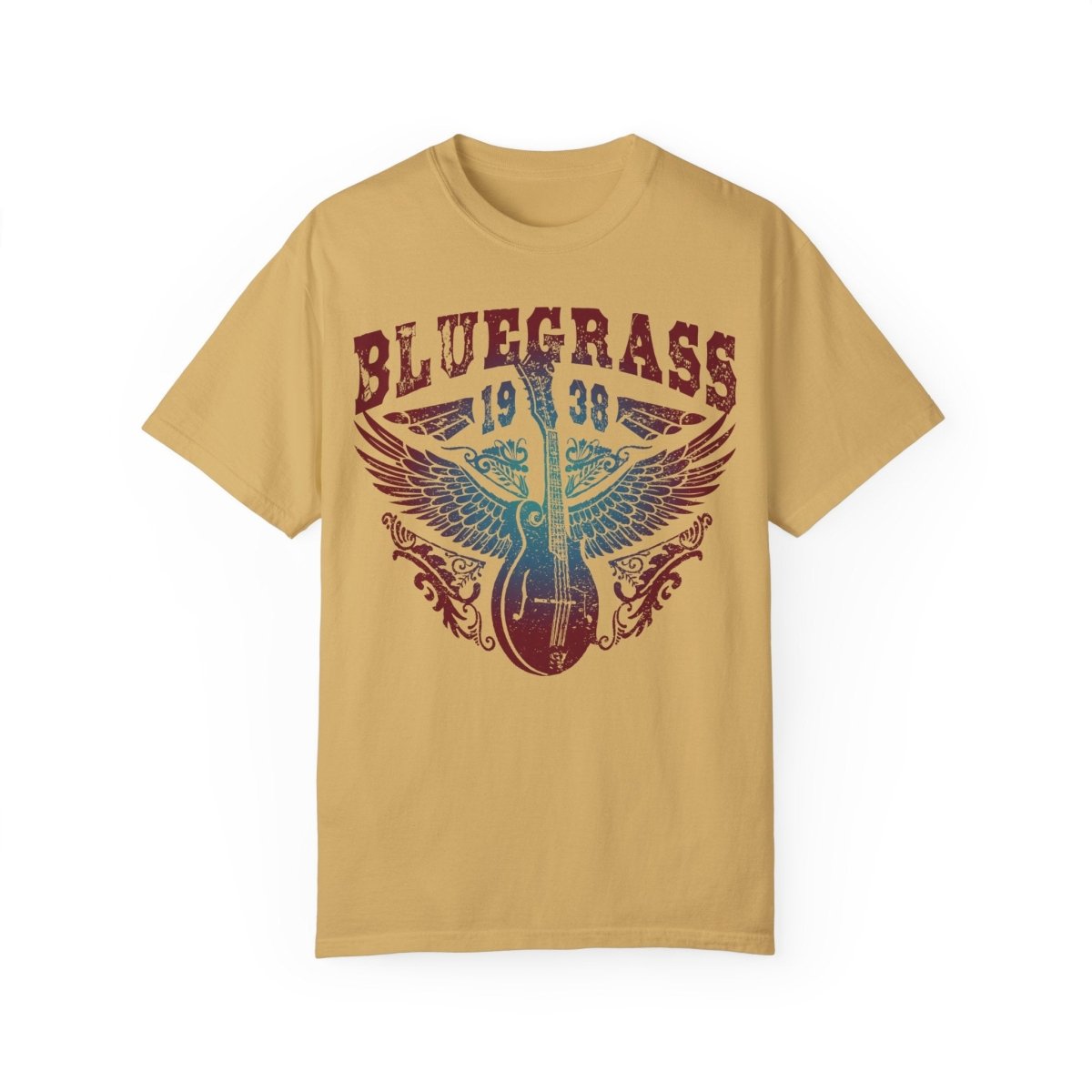 Bluegrass Shine Comfort Colors Relaxed Fit Softy Tee, Bluegrass Music Bliss, Mandolin, Americana, Roots Music