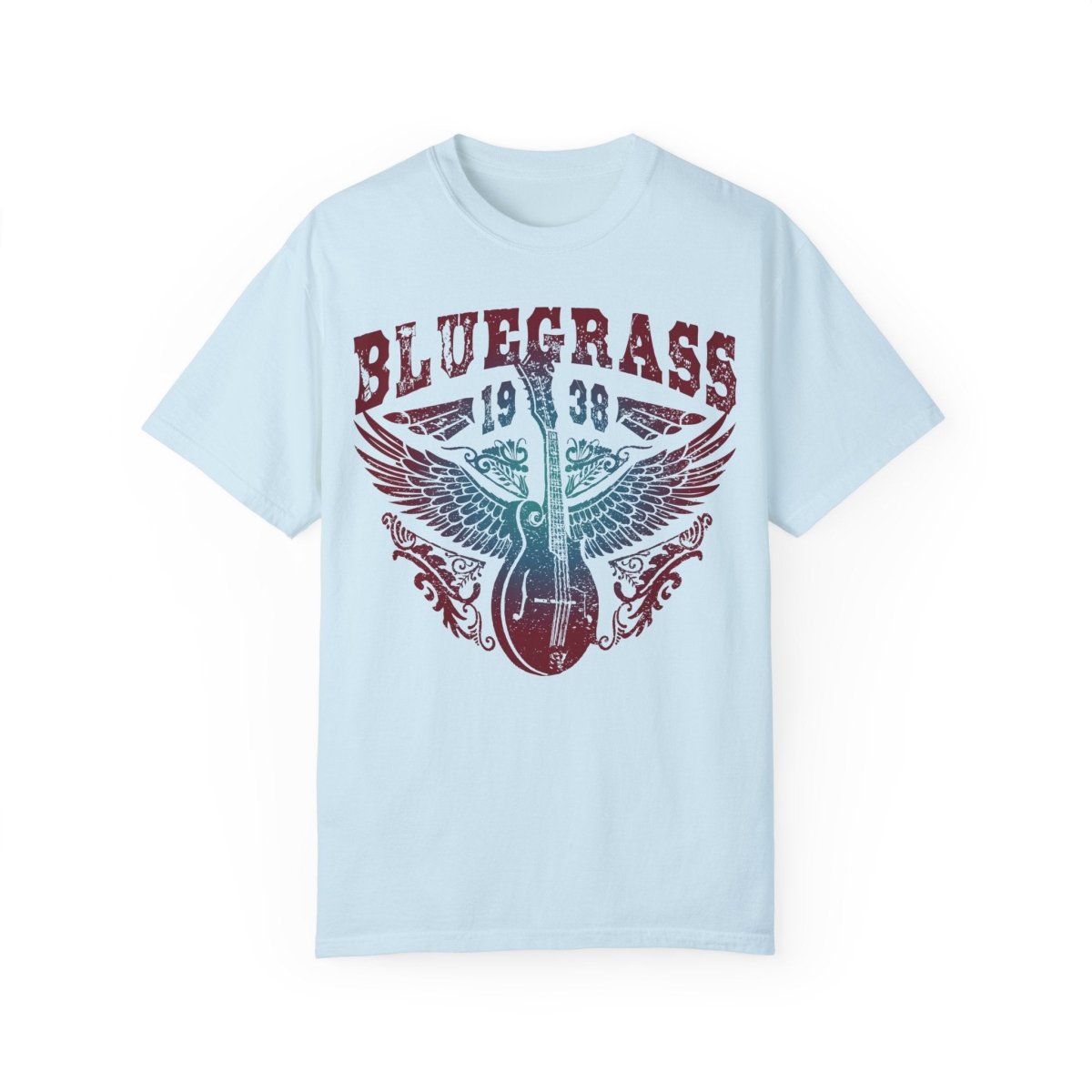 Bluegrass Shine Comfort Colors Relaxed Fit Softy Tee, Bluegrass Music Bliss, Mandolin, Americana, Roots Music