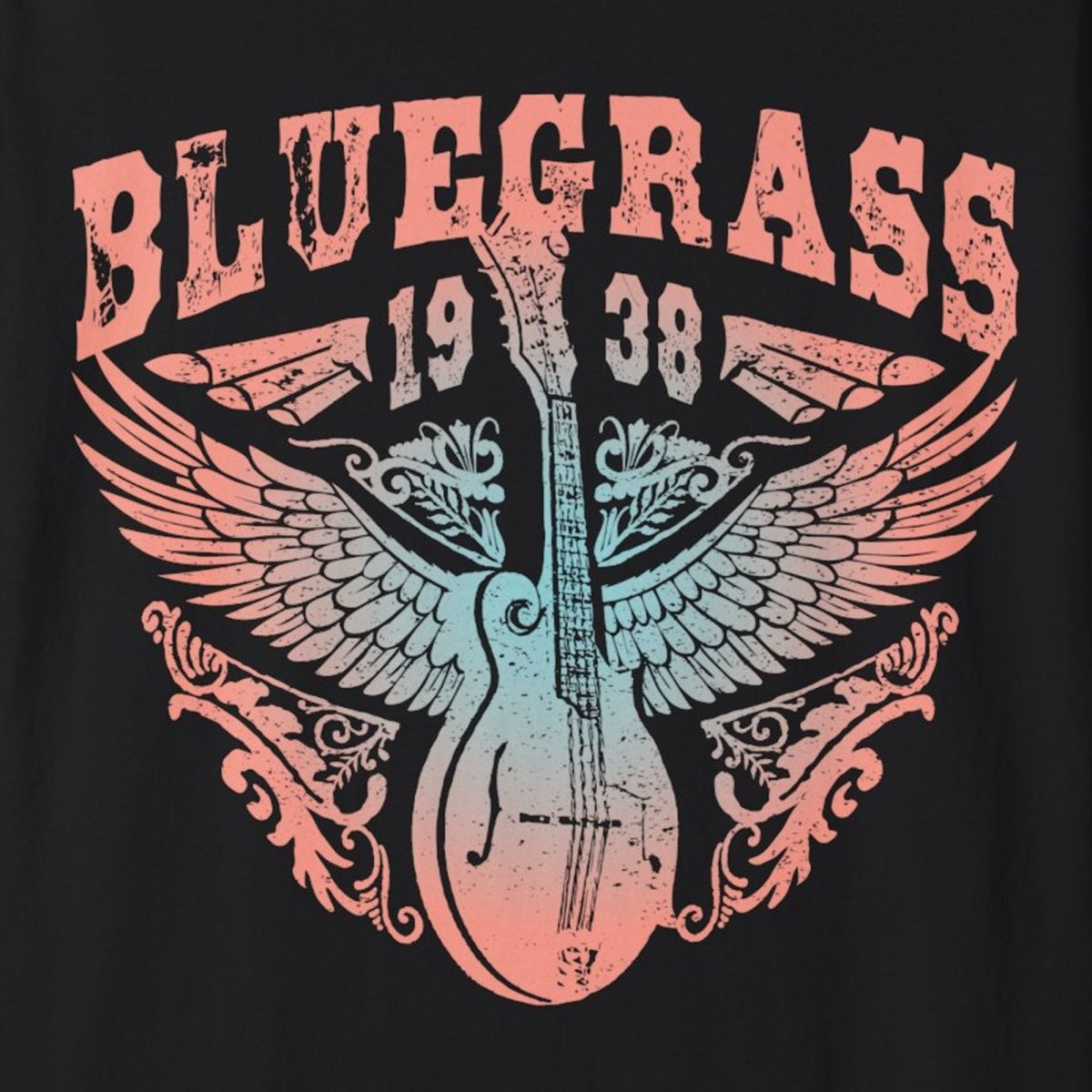 Bluegrass Shine Comfort Colors Relaxed Fit Softy Tee, Bluegrass Music Bliss, Mandolin, Americana, Roots Music