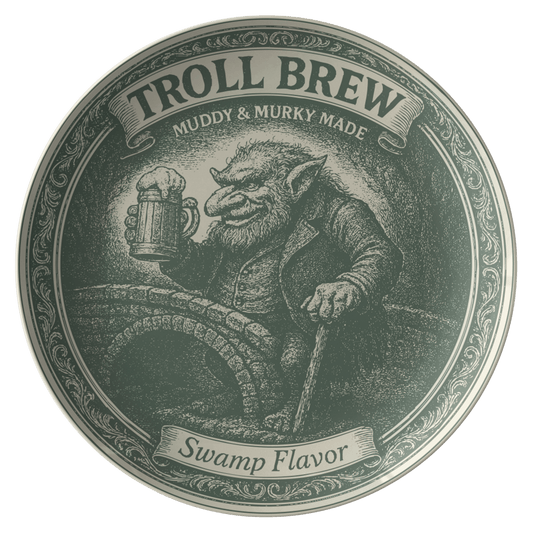 Celebrity Gossip Fan Gift Influencer Swamp Troll Plate, 1 or Sets 2, 4, Funny Dining & Display