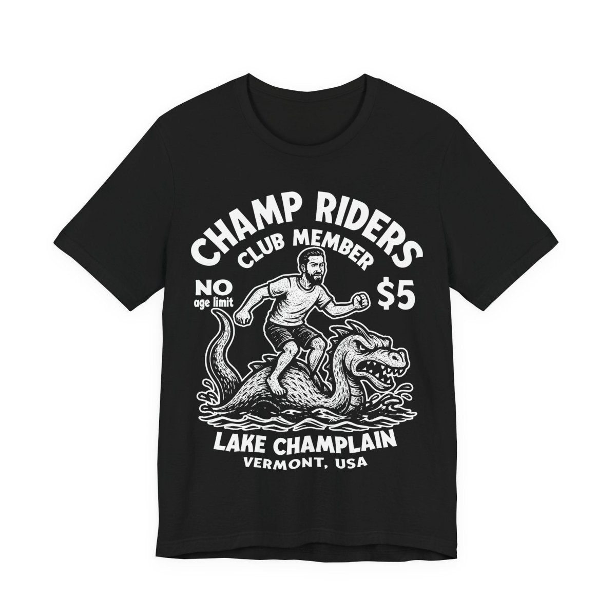 Champ Club Lake Champlain Monster Vermont Funny Man Custom Premium T shirt, Local Cryptid