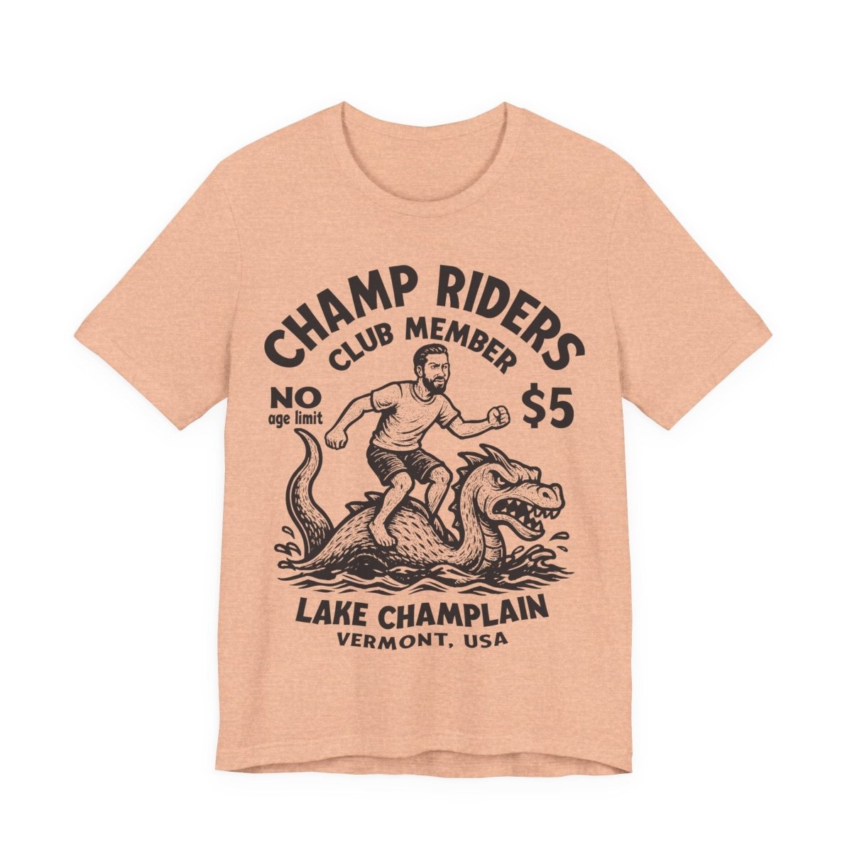 Champ Club Lake Champlain Monster Vermont Funny Man Custom Premium T shirt, Local Cryptid