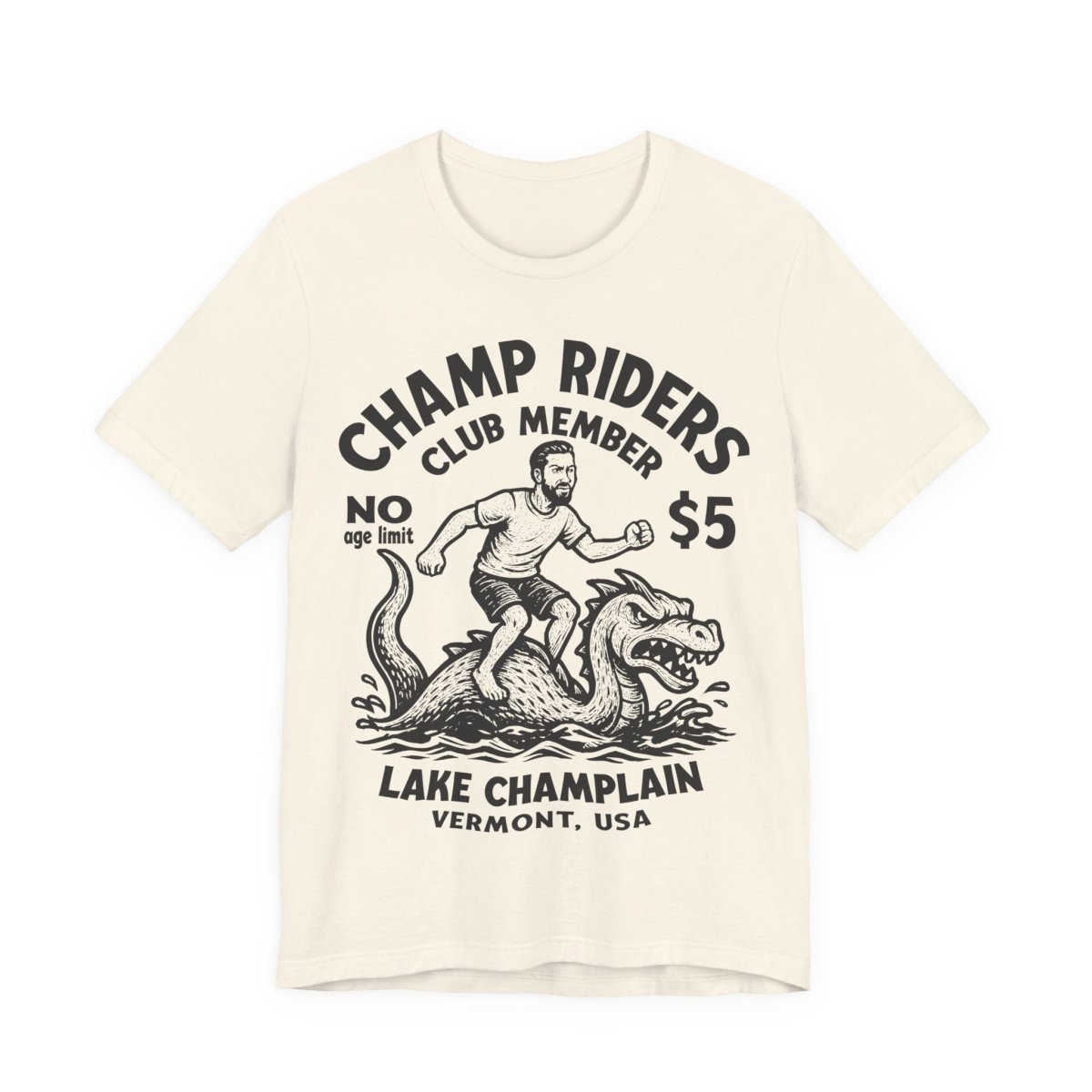 Champ Club Lake Champlain Monster Vermont Funny Man Custom Premium T shirt, Local Cryptid