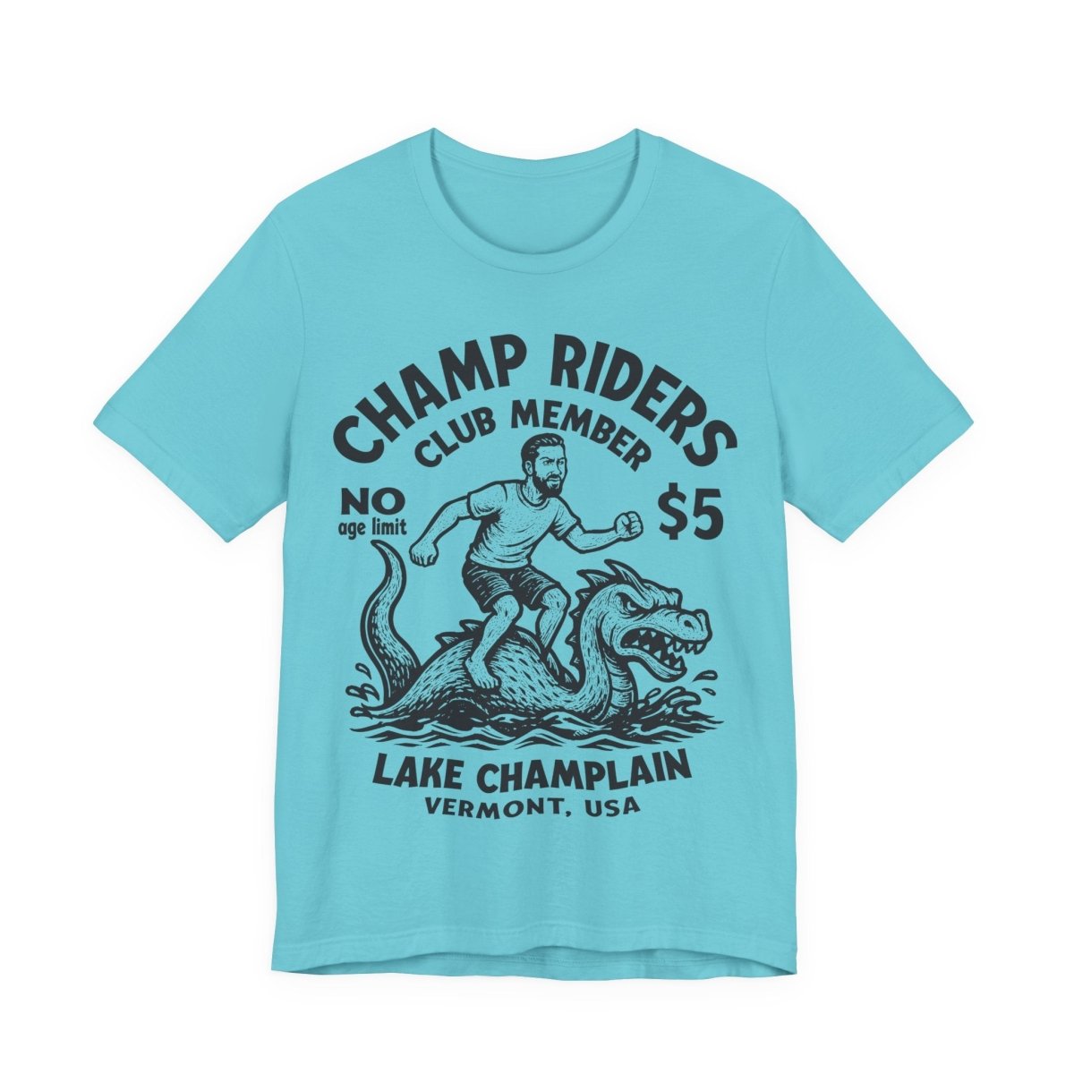 Champ Club Lake Champlain Monster Vermont Funny Man Custom Premium T shirt, Local Cryptid