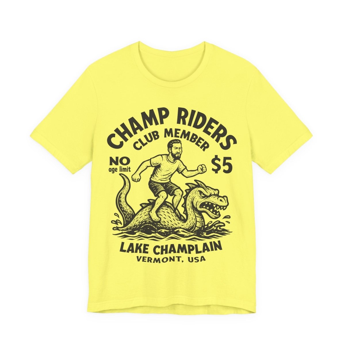 Champ Club Lake Champlain Monster Vermont Funny Man Custom Premium T shirt, Local Cryptid