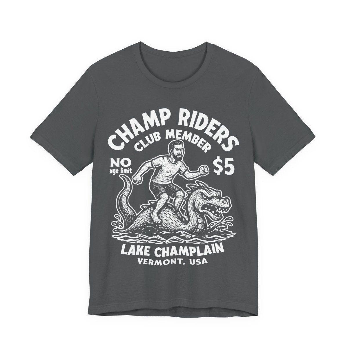 Champ Club Lake Champlain Monster Vermont Funny Man Custom Premium T shirt, Local Cryptid