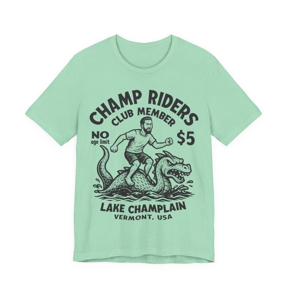 Champ Club Lake Champlain Monster Vermont Funny Man Custom Premium T shirt, Local Cryptid