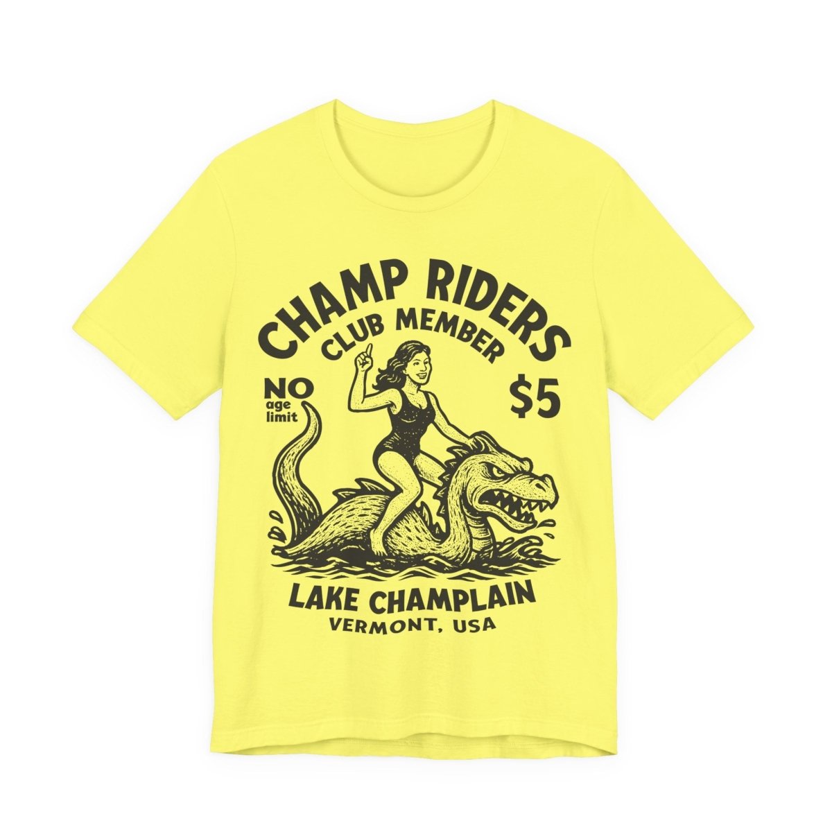 Champ Club Lake Champlain Monster Vermont Funny Woman Custom Premium T shirt, Local Cryptid