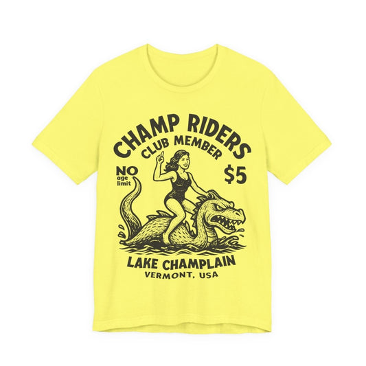 Champ Club Lake Champlain Monster Vermont Funny Woman Custom Premium T shirt, Local Cryptid