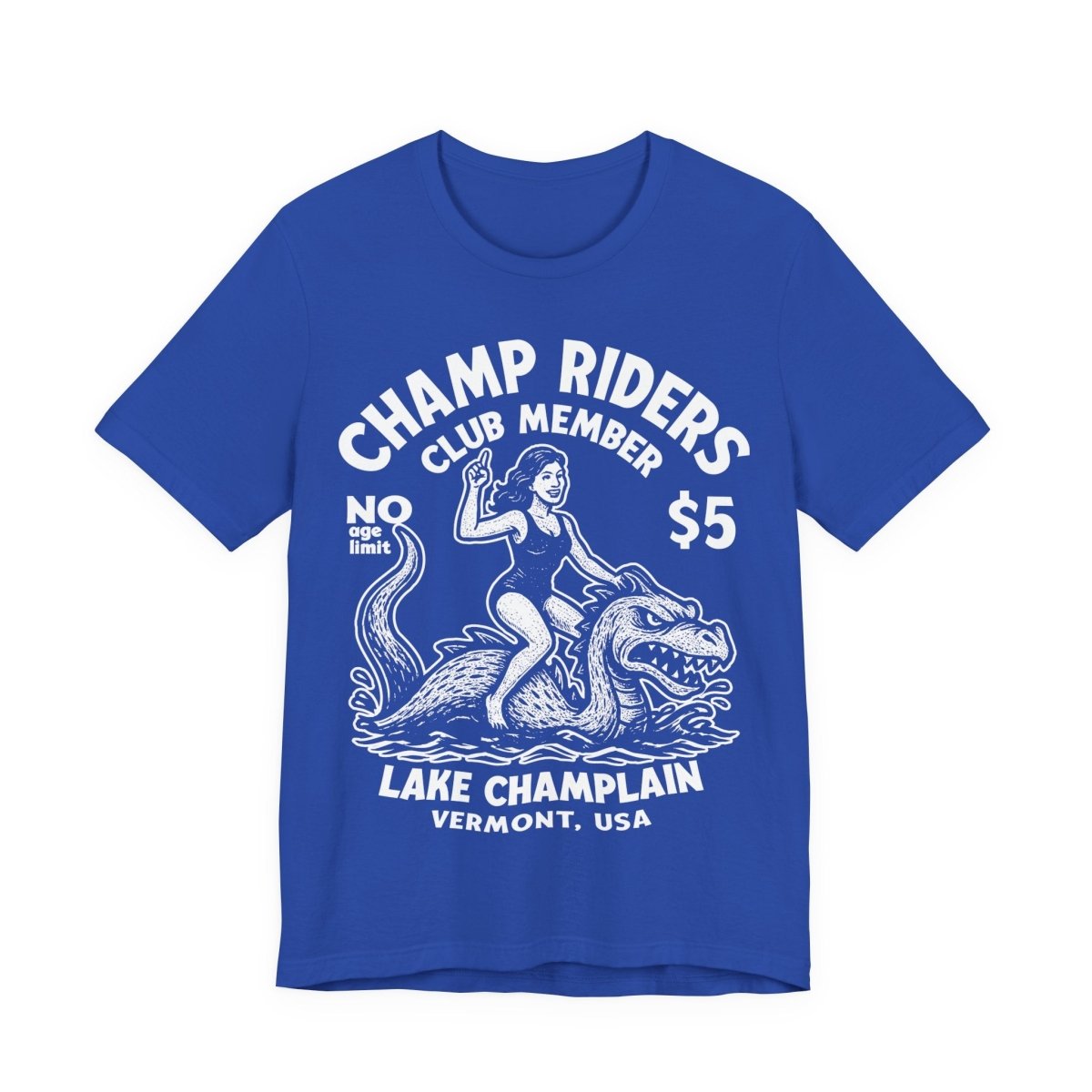 Champ Club Lake Champlain Monster Vermont Funny Woman Custom Premium T shirt, Local Cryptid