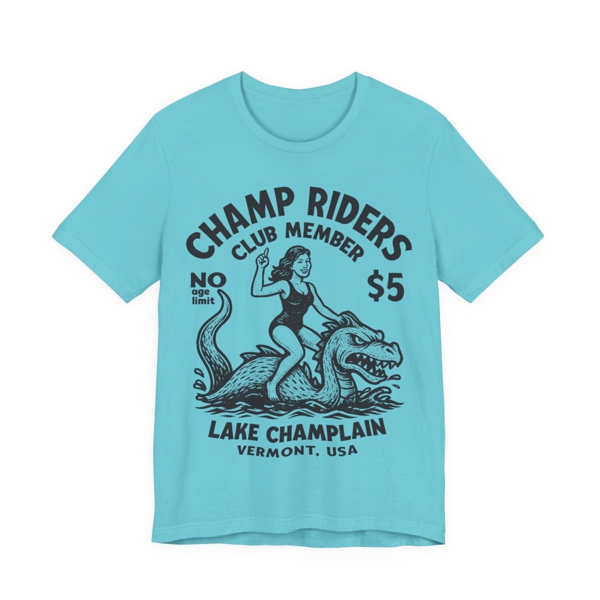 Champ Club Lake Champlain Monster Vermont Funny Woman Custom Premium T shirt, Local Cryptid