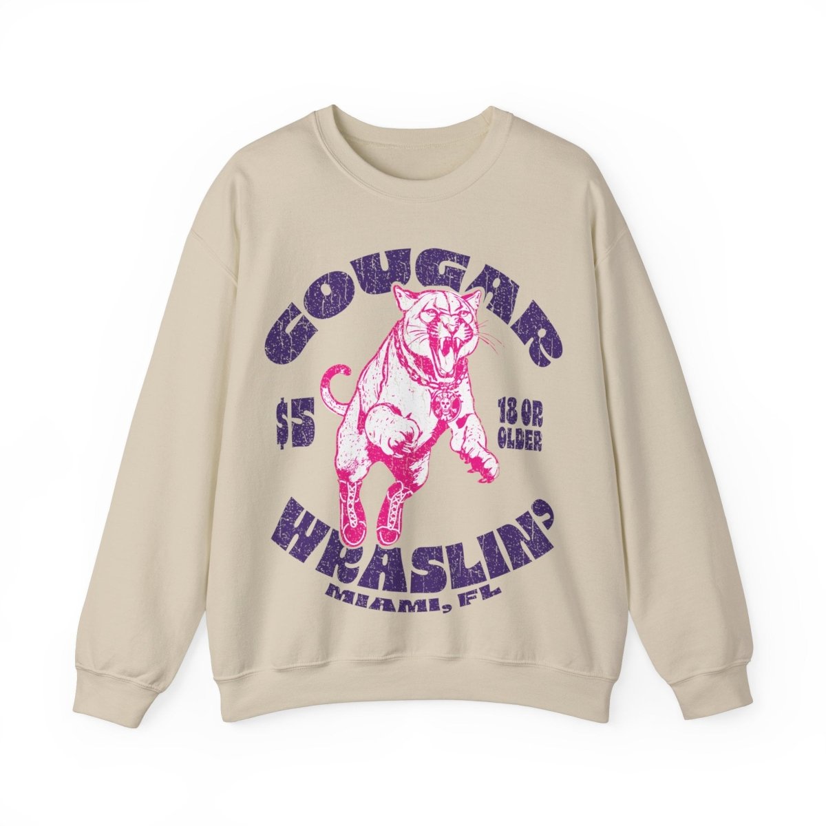 Cougar Wrestling Fleece Sweatshirt, She Might Be On The Prowl