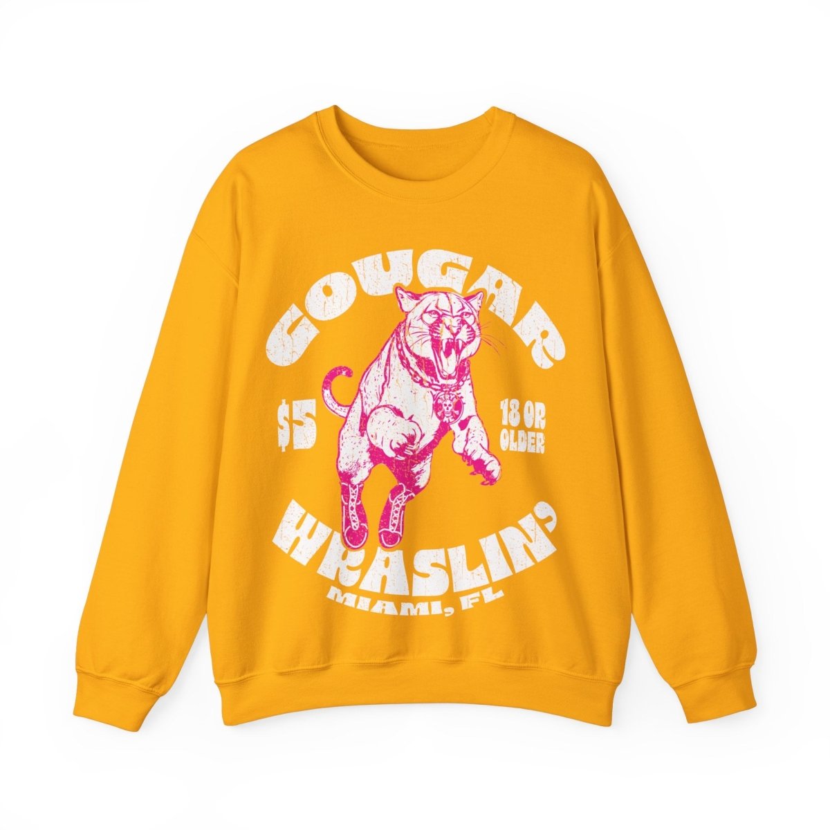 Cougar Wrestling Fleece Sweatshirt, She Might Be On The Prowl