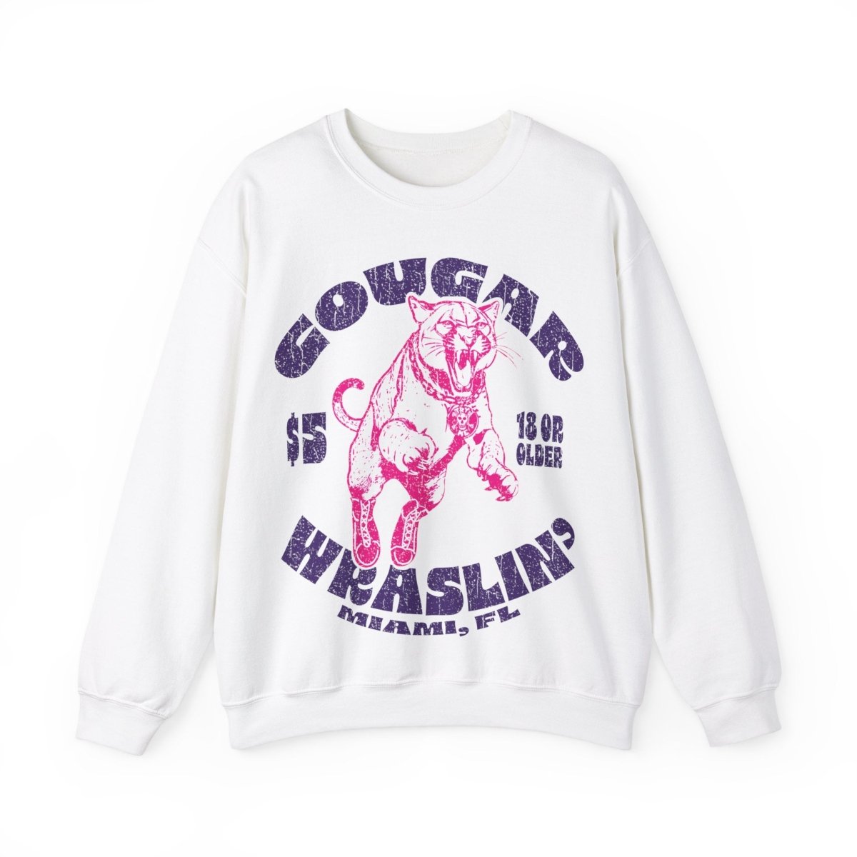 Cougar Wrestling Fleece Sweatshirt, She Might Be On The Prowl