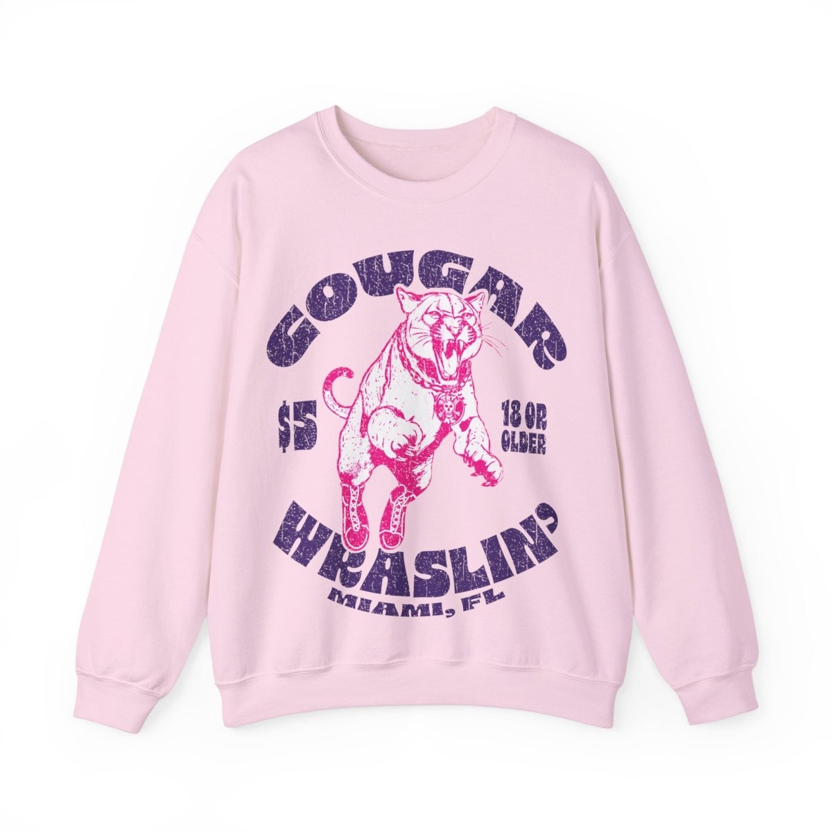 Cougar Wrestling Fleece Sweatshirt, She Might Be On The Prowl