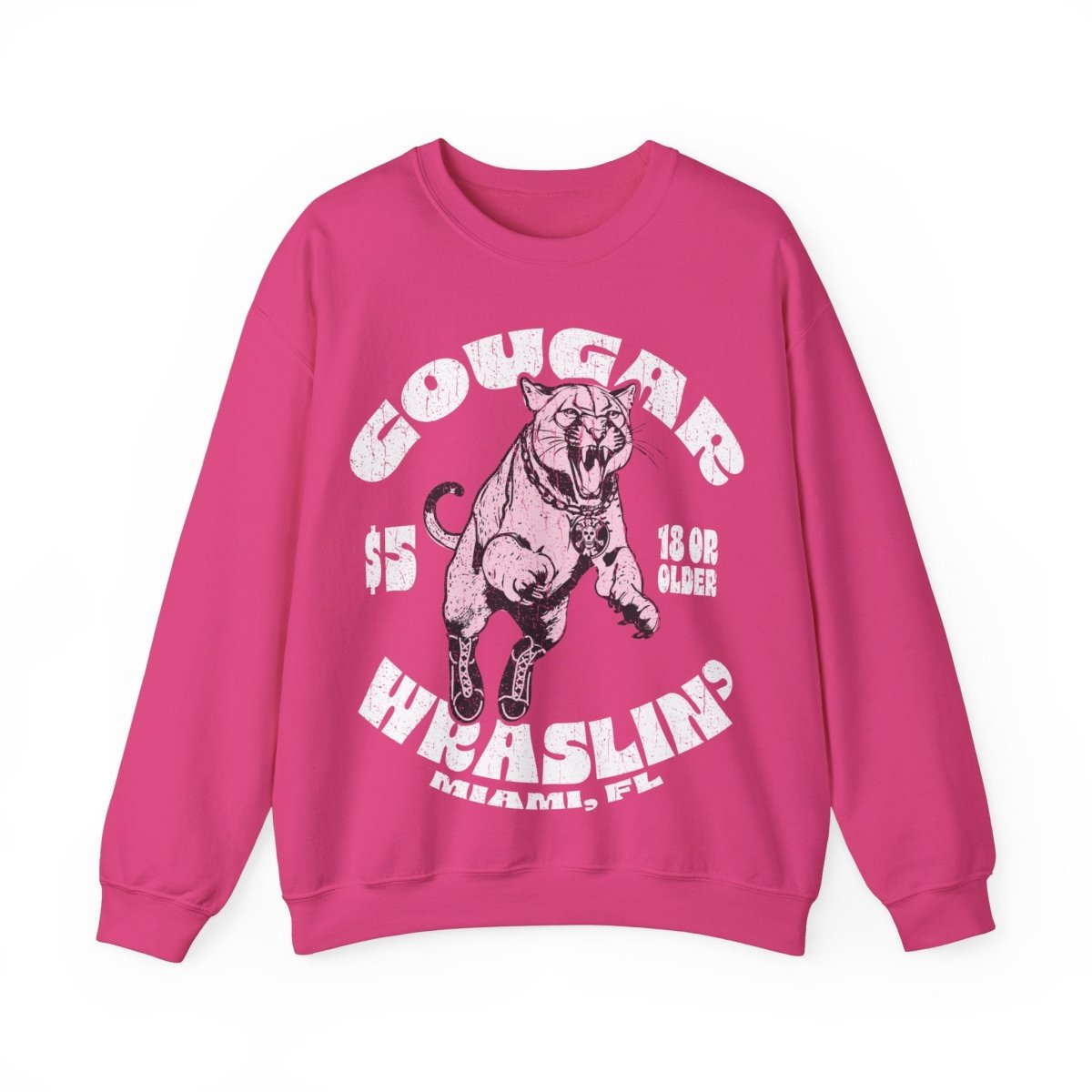 Cougar Wrestling Fleece Sweatshirt, She Might Be On The Prowl