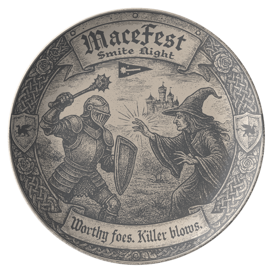 Couple Fight Make - Up Gift Funny Smite Night at Macemark Realm, 1 or Sets of 2, 4, Knight Chivalry