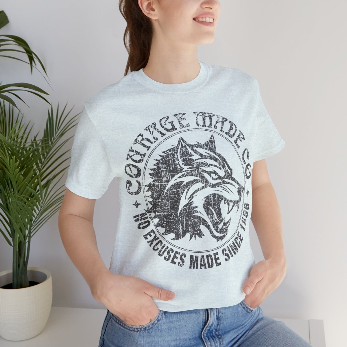 Courage Made Co. Wolf Head Premium T-Shirt