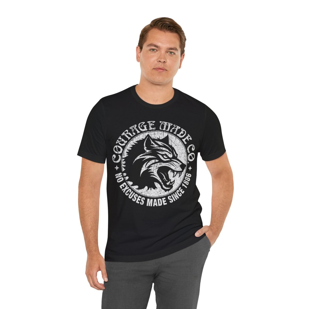 Courage Made Co. Wolf Head Premium T-Shirt