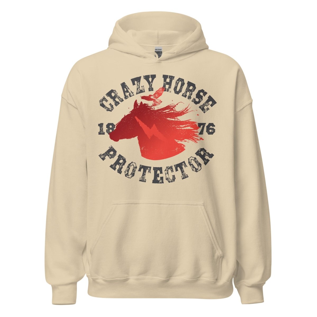 Crazy Horse Protector Fleece Hoodie, 1876, Freedom Fighter