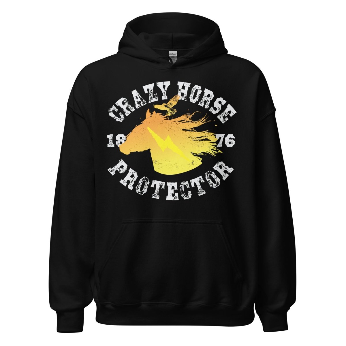 Crazy Horse Protector Fleece Hoodie, 1876, Freedom Fighter