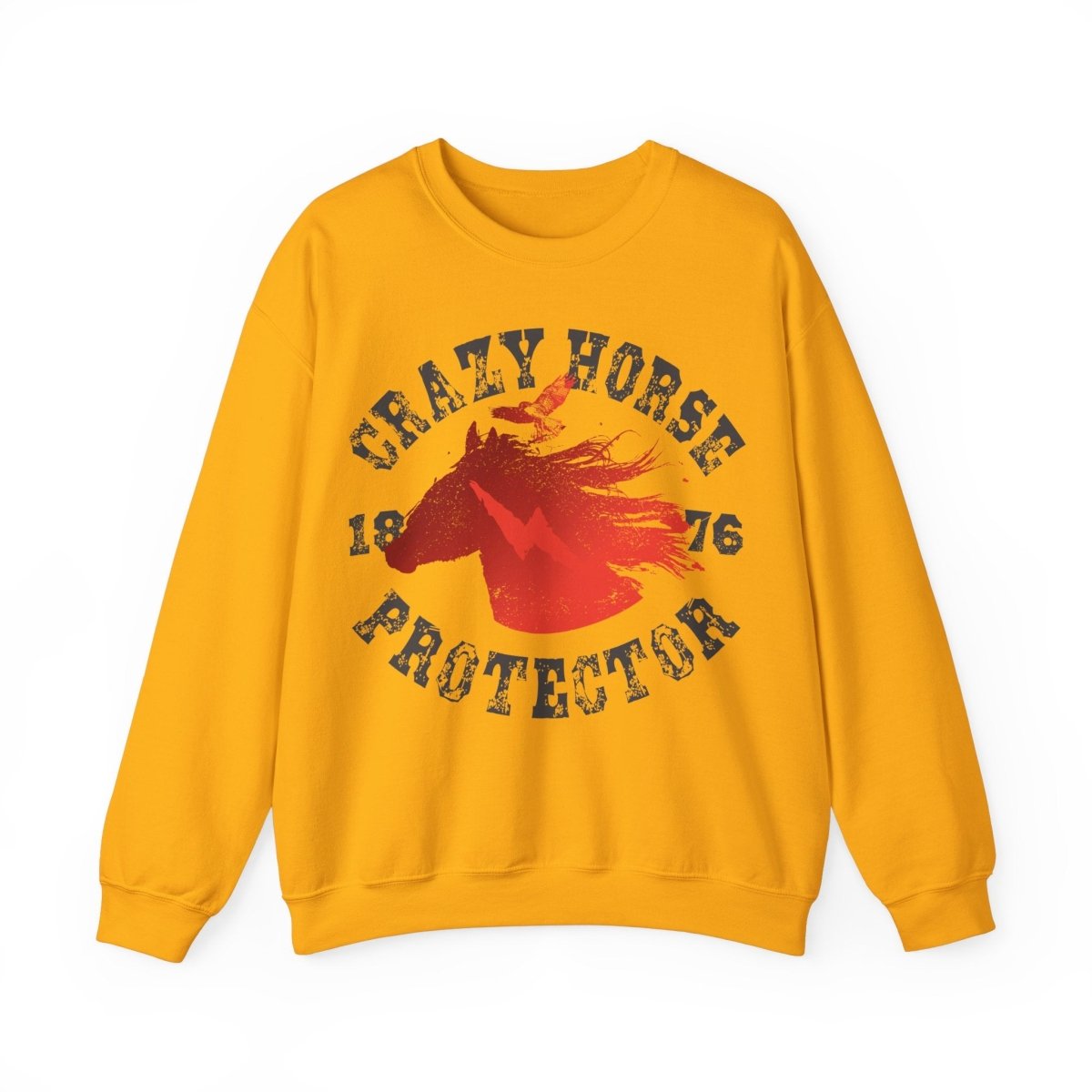 Crazy Horse Protector Fleece Sweatshirt, 1876, Freedom Fighter