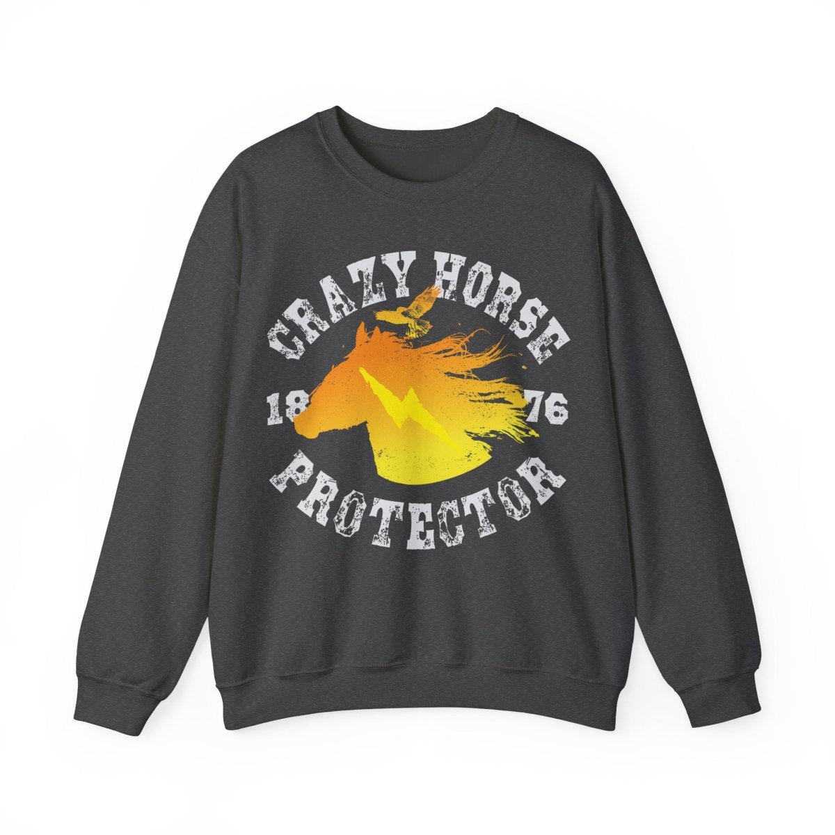 Crazy Horse Protector Fleece Sweatshirt, 1876, Freedom Fighter