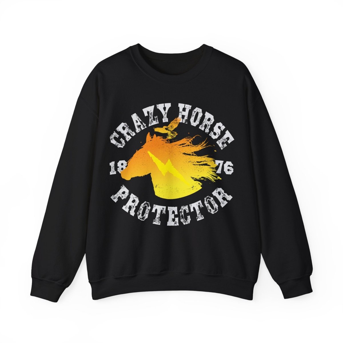 Crazy Horse Protector Fleece Sweatshirt, 1876, Freedom Fighter