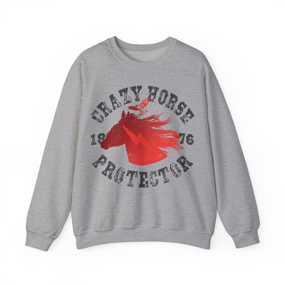 Crazy Horse Protector Fleece Sweatshirt, 1876, Freedom Fighter