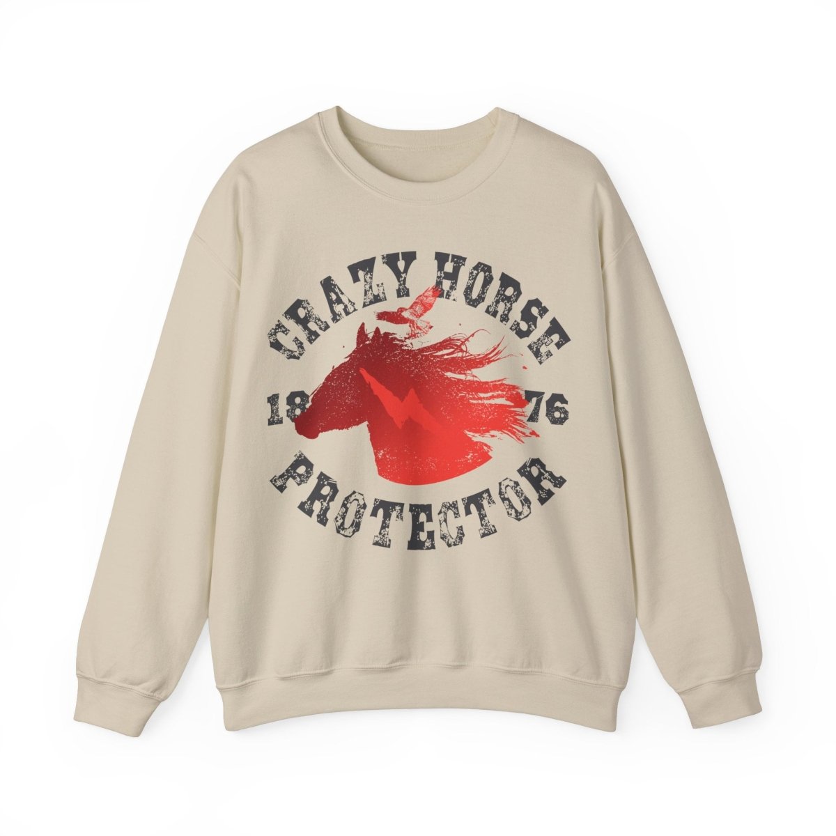 Crazy Horse Protector Fleece Sweatshirt, 1876, Freedom Fighter