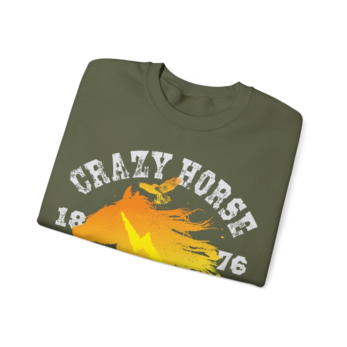 Crazy Horse Protector Fleece Sweatshirt, 1876, Freedom Fighter