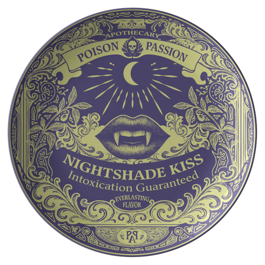 Culinary Gift Poison Plate Nightshade from Poison Passion Apothecary, 1 or Sets of 2, 4, Funny Foodie Dark Humor Food and Decor