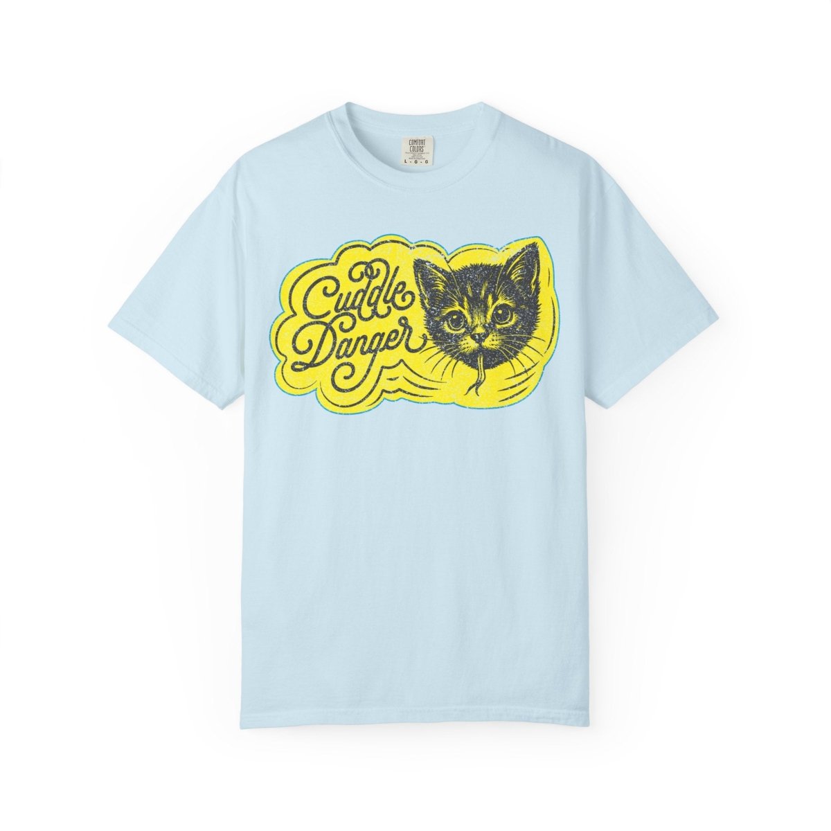 Cute Kitten Cuddle Danger Fierce Woman Comfort Colors Relaxed Fit Tee