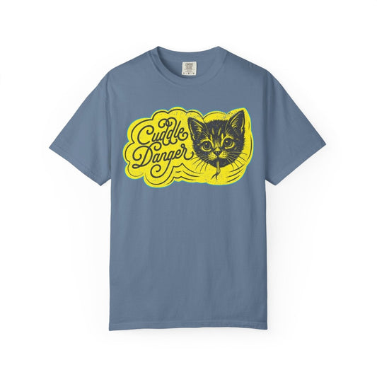 Cute Kitten Cuddle Danger Fierce Woman Comfort Colors Relaxed Fit Tee