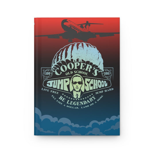 DB Cooper Jump School Hardcover Journal or Notebook, Be Legendary