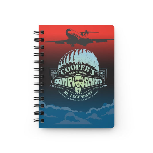 DB Cooper Jump School Spiral Bound Journal or Notebook, Live Legendary