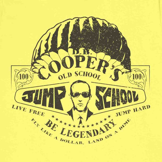 DB Cooper's Jump School Premium T-Shirt, Skydiving, Parachute, Legendary