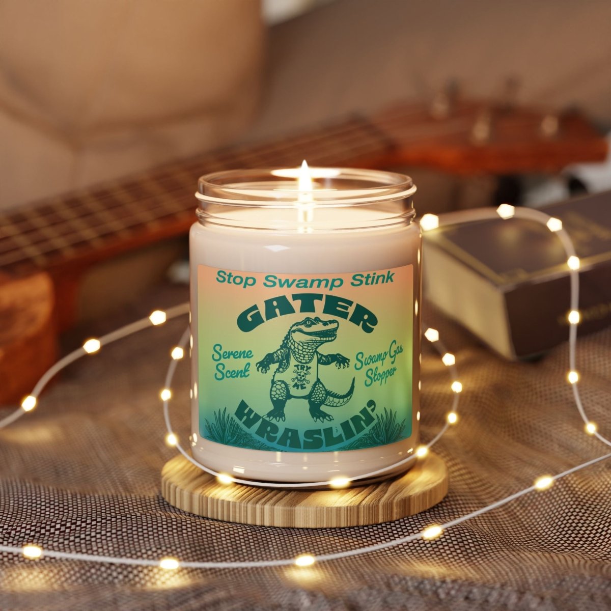 Dirty Work Gift with Stench Stop, Gator Wrestling, Stop Swamp Smell, Soy Candle 9 Scent Choices or Unscented