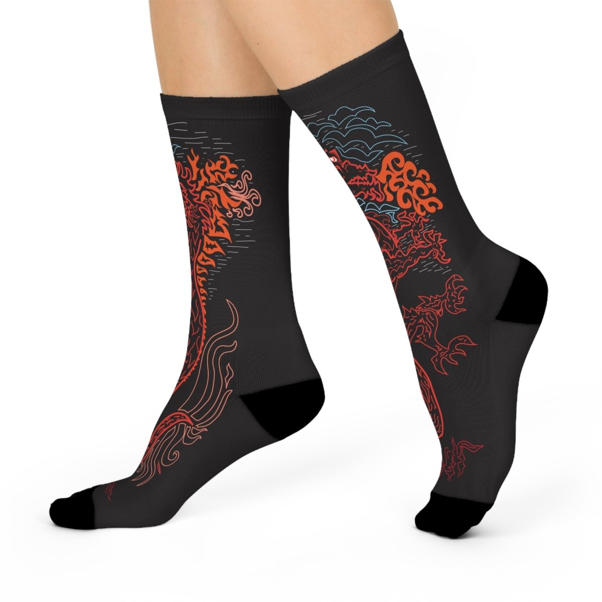 Dragon Beauty Cushioned Crew Socks