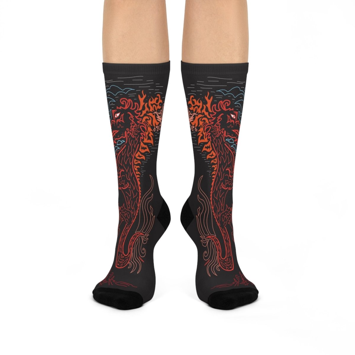 Dragon Beauty Cushioned Crew Socks
