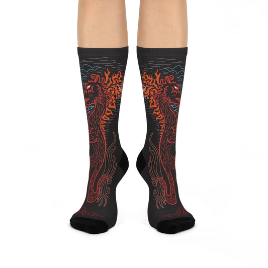 Dragon Beauty Cushioned Crew Socks