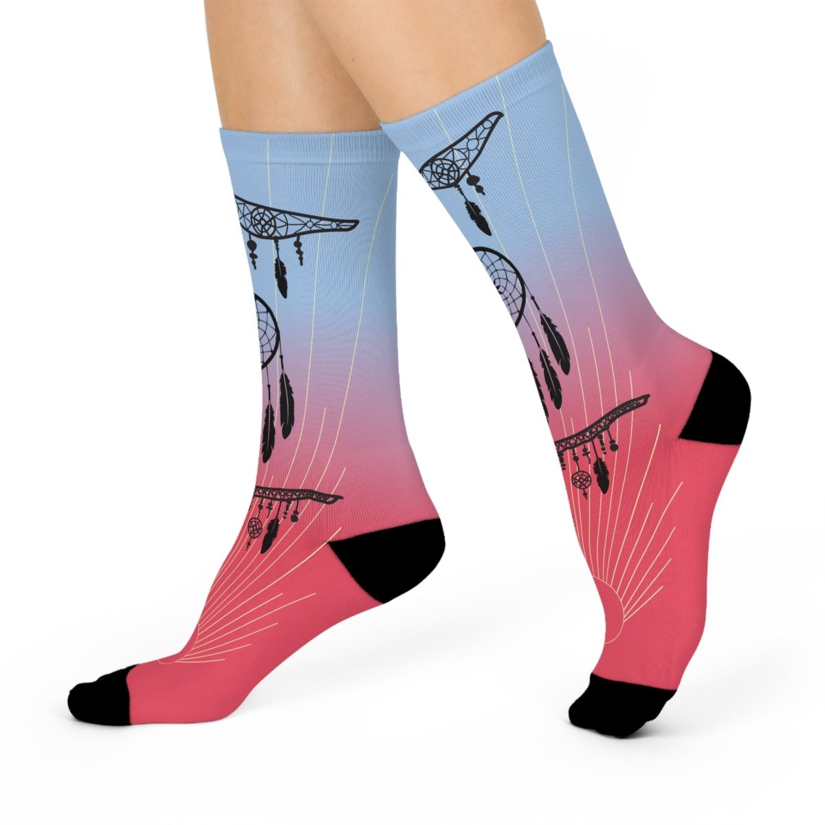 Dreamcatcher Sunrise Dreamer Gift Cushioned Crew Socks