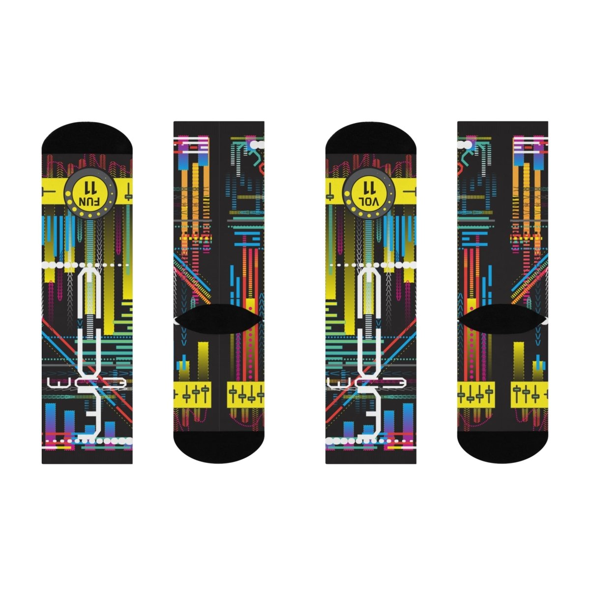 EDM Dance Special Cushioned Crew Socks, Electronic Dance Music