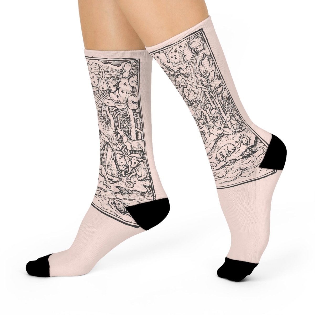 Eve Arrives Gothic Genesis Story Cushioned Crew Socks